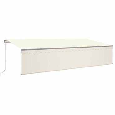 vidaXL Markise Manuell Einziehbar mit Rollo 6x3 m Creme
