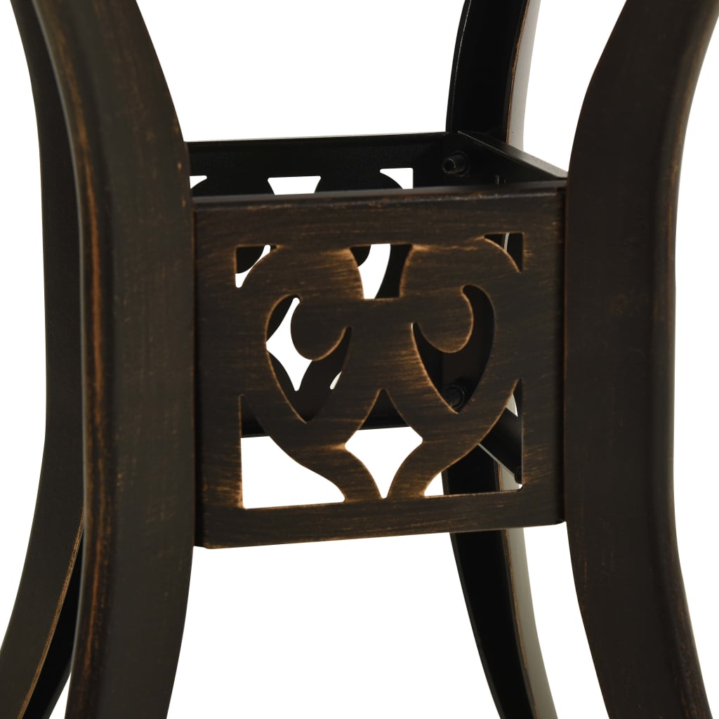 vidaXL 5-tlg. Bistro-Set Aluminiumguss Bronzen