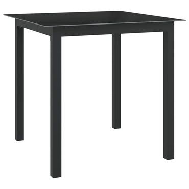 vidaXL Salle à manger de jardin 5 pièces en aluminium anthracite