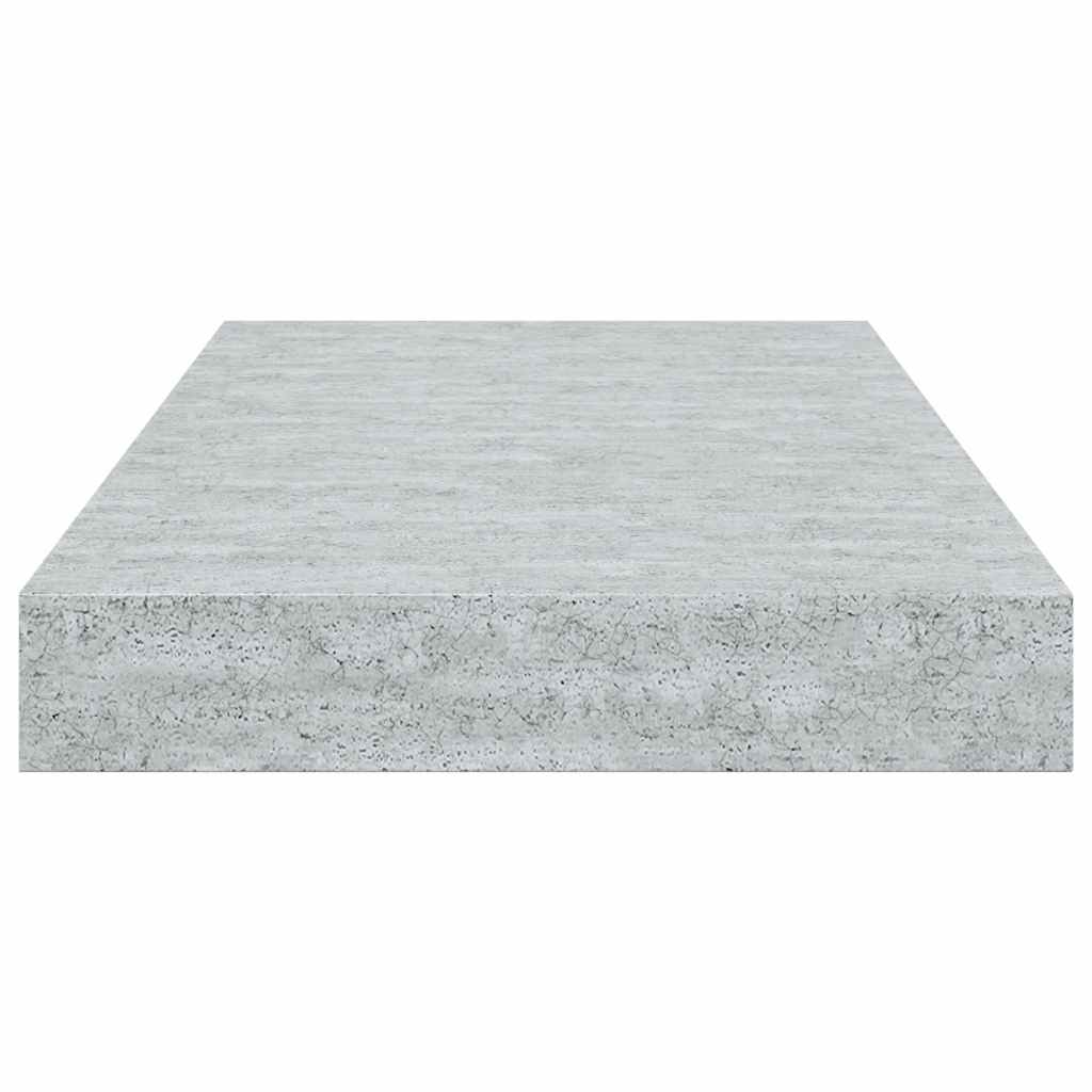 vidaXL Étagères flottantes 2 pcs Gris béton 40x23x3,8 cm MDF