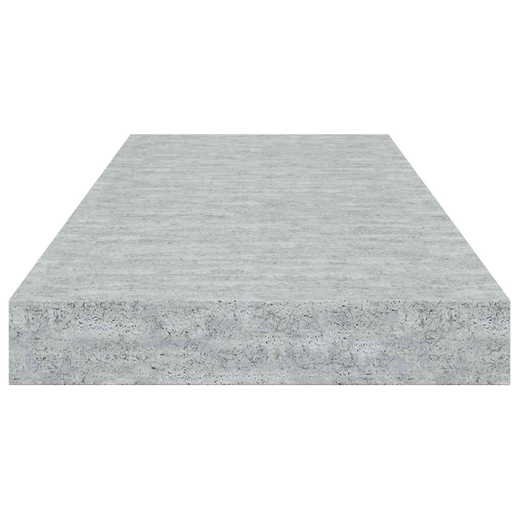 vidaXL Étagères flottantes 4 pcs Gris béton 60x23,5x3,8 cm MDF