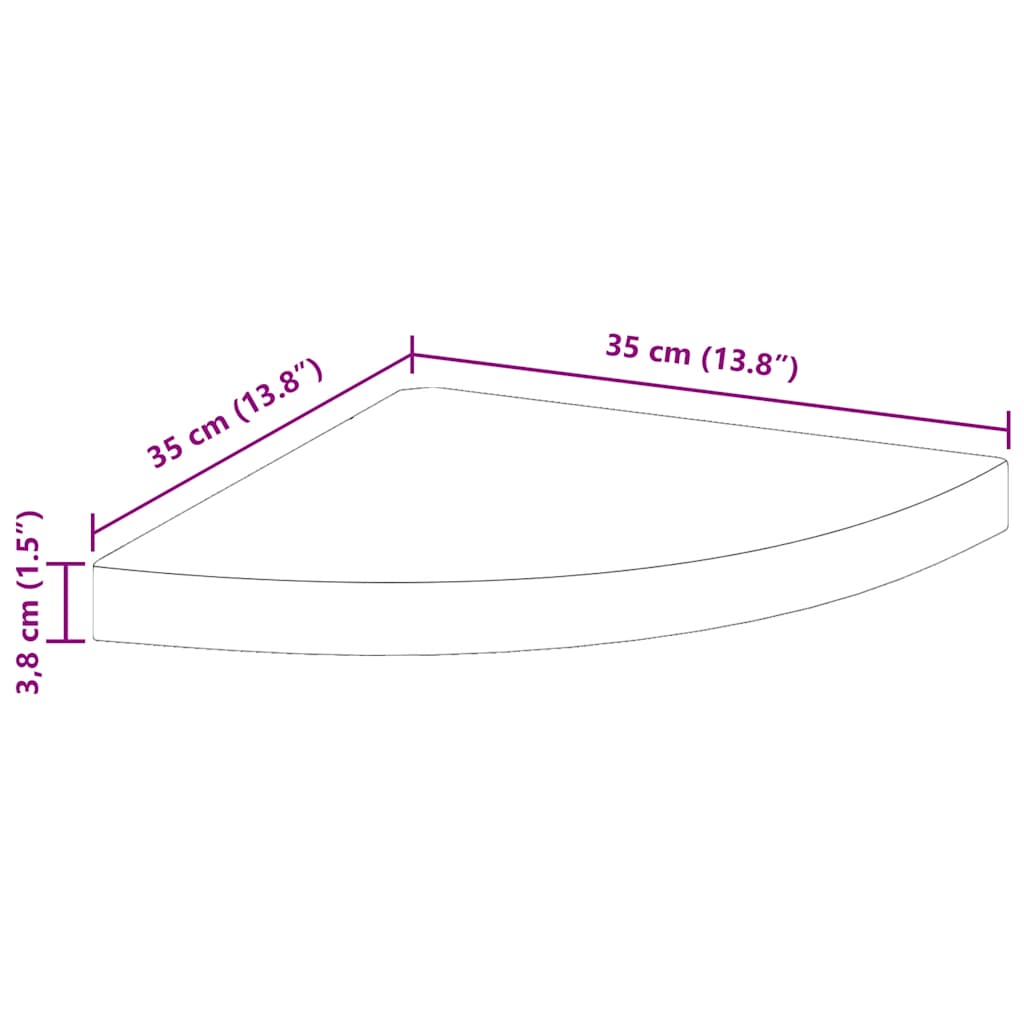 vidaXL Étagères d'angle flottantes 4 pcs aspect chêne et blanc 35x35x3,8 cm MDF