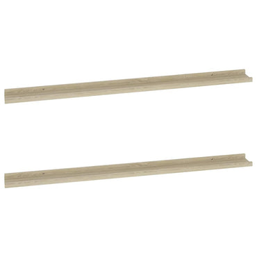 vidaXL Wandregale 2 Stk. Sonoma-Eiche 115x9x3 cm