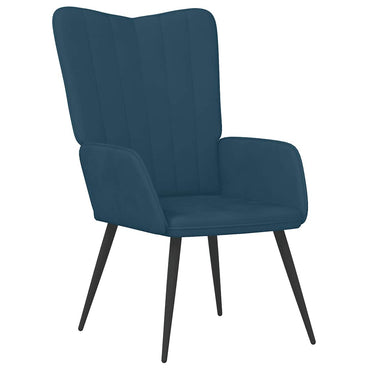 vidaXL Relaxsessel Blau Samt