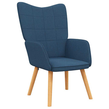 vidaXL Relaxsessel Blau Stoff
