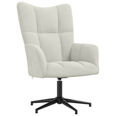 vidaXL Relaxsessel Cremeweiß Samt
