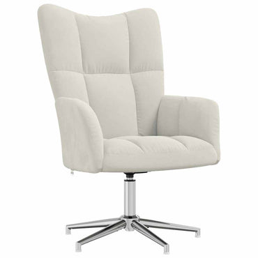 vidaXL Relaxsessel Cremeweiß Samt