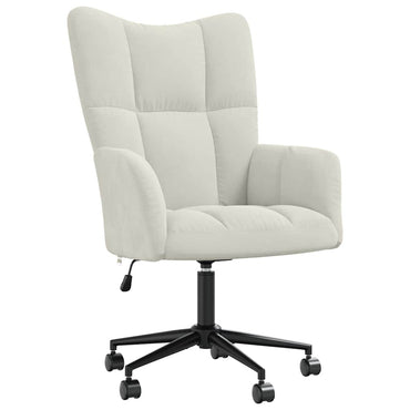 vidaXL Relaxsessel Cremeweiß Samt