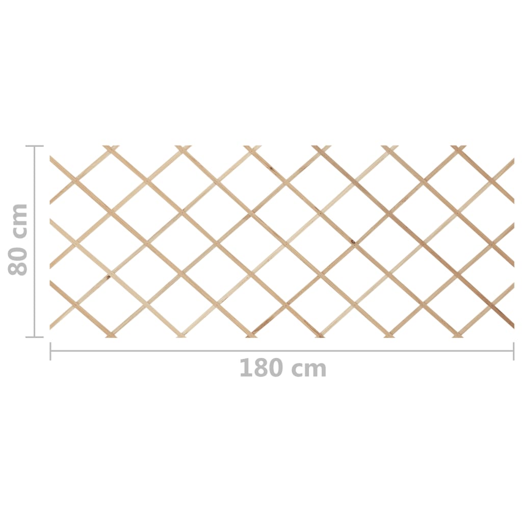 vidaXL Rankzäune 5 Stk. Massivholz Tanne 180x80 cm