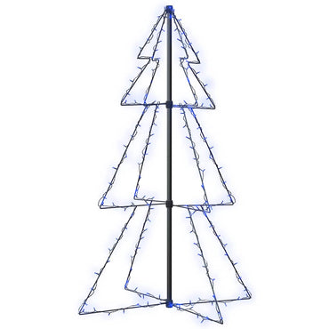 vidaXL Weihnachtsbaum in Kegelform 160 LEDs Indoor & Outdoor 78x120 cm