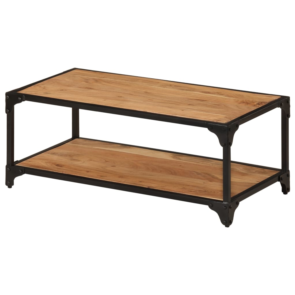 vidaXL Table basse 90x45x35 cm Bois d'acacia massif