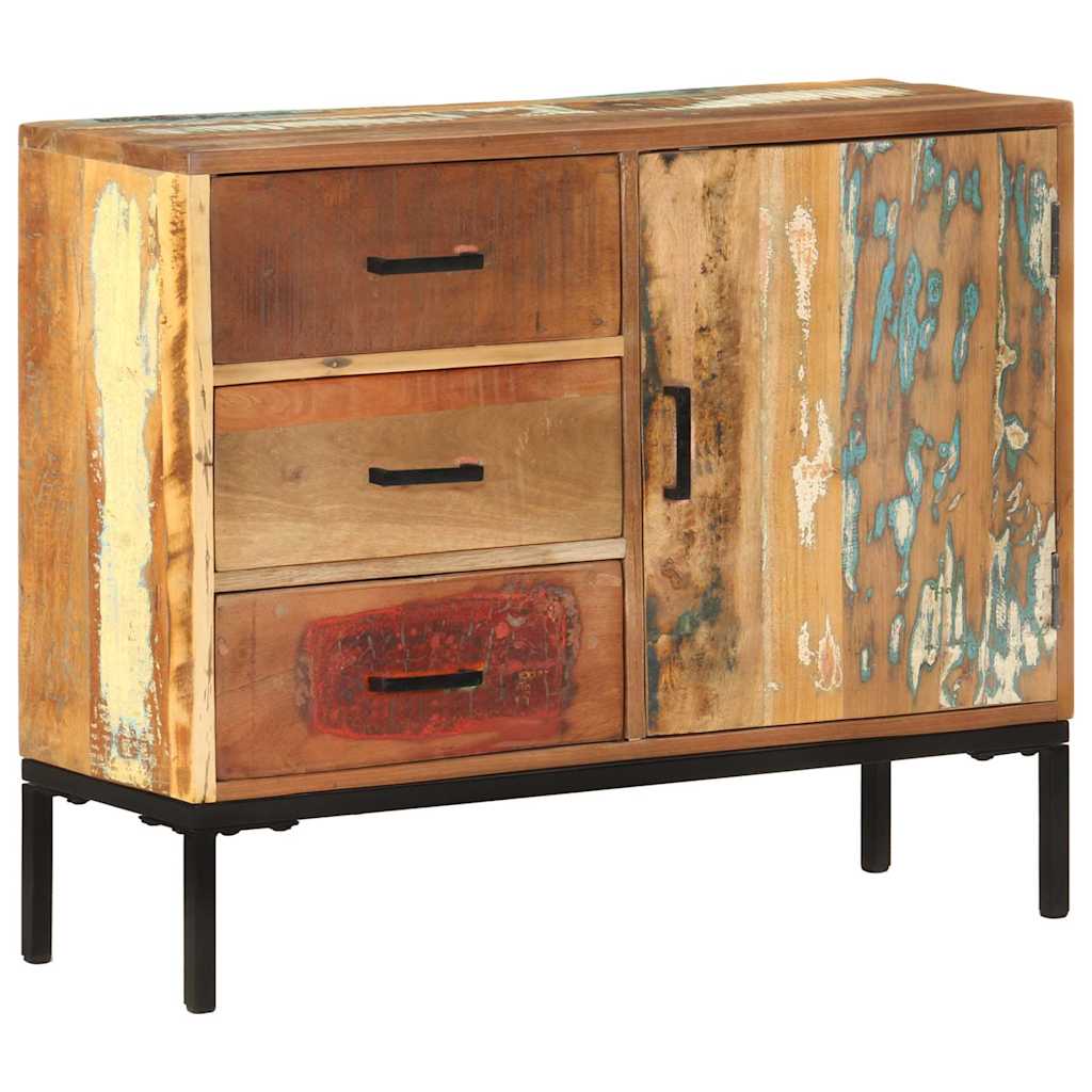 vidaXL Sideboard 88x30x73 cm Altholz Massiv
