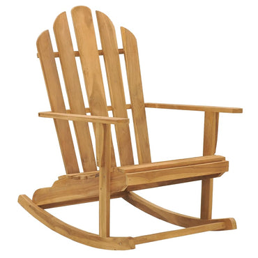 vidaXL Fauteuils à bascule Adirondack 2 pcs. Bois de teck massif