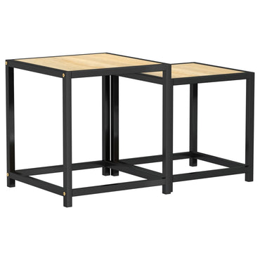 vidaXL Tables d'appoint 2 pcs MDF Chêne Sonoma