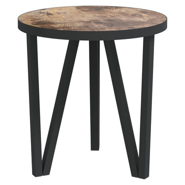 vidaXL Table d'appoint noir et jaune Ø35 cm MDF