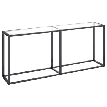 vidaXL Console Transparente 180x35x75,5 cm Verre Trempé