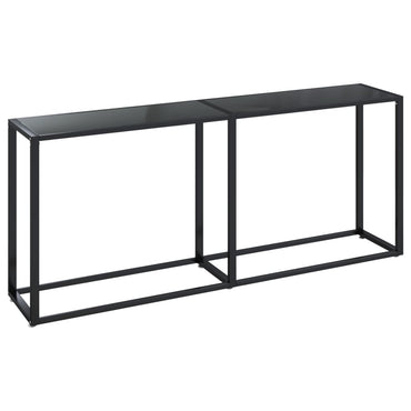 vidaXL Console Noire 180x35x75,5 cm Verre trempé