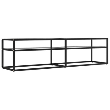 vidaXL Meuble TV Transparent 160x40x40,5 cm Verre Trempé