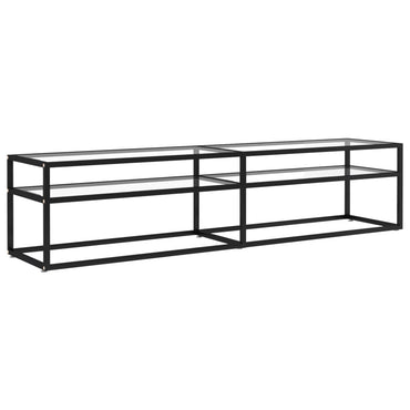 vidaXL Meuble TV Transparent 180x40x40,5 cm Verre Trempé