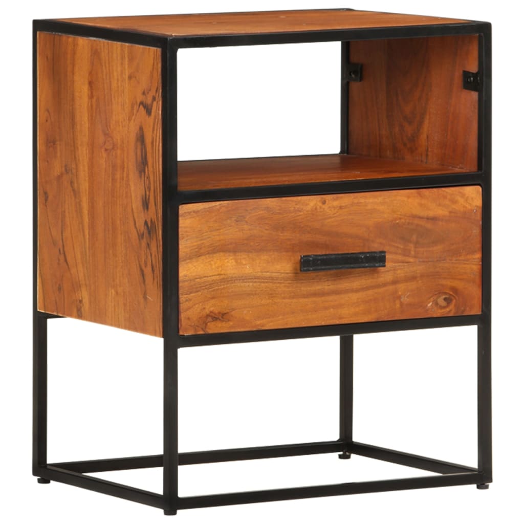 vidaXL Table de chevet 40x30x50 cm en bois d'acacia massif
