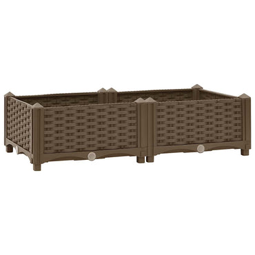 vidaXL Hochbeet 80x40x23 cm Polypropylen
