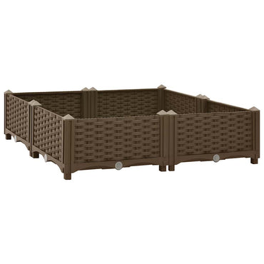vidaXL Hochbeet 80x80x23 cm Polypropylen