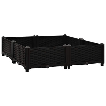 vidaXL Hochbeet 80x80x23 cm Polypropylen