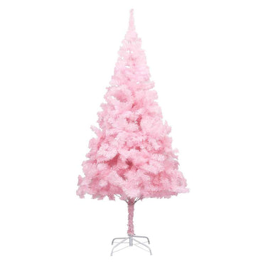vidaXL Künstlicher Weihnachtsbaum mit Beleuchtung & Kugeln Rosa 240cm