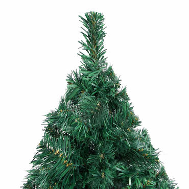 vidaXL Künstlicher Weihnachtsbaum mit Beleuchtung & Kugeln Grün 120 cm