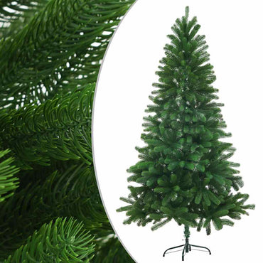 vidaXL Künstlicher Weihnachtsbaum mit Beleuchtung & Kugeln 150 cm Grün