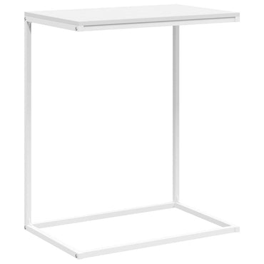 vidaXL Table d'appoint Blanche 55x35x66 cm Bois d'ingénierie