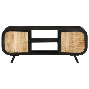 vidaXL Meuble TV 110x30x45 cm Bois de manguier brut