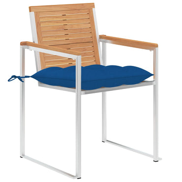 vidaXL Gartenstühle 8 Stk. mit Kissen Massivholz Teak