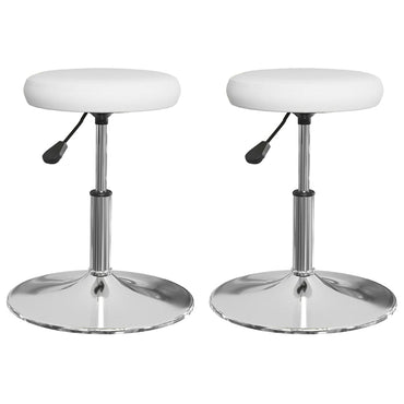 vidaXL Chaises de salle à manger 2 pcs Similicuir blanc