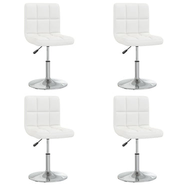 vidaXL Chaises de salle à manger 4 pcs Similicuir blanc