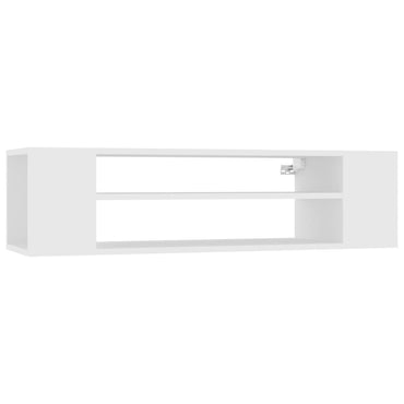 vidaXL Meuble TV mural Blanc 100x30x26,5 cm Bois d'ingénierie