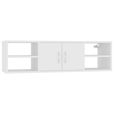 vidaXL Étagère murale Blanc 102x30x29 cm Bois d'ingénierie