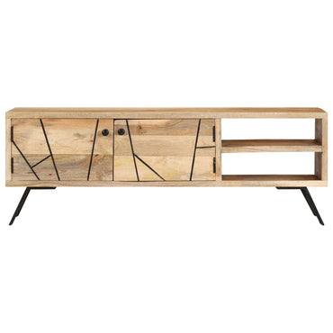 vidaXL TV-Schrank 110x30x40 cm Mango Massivholz