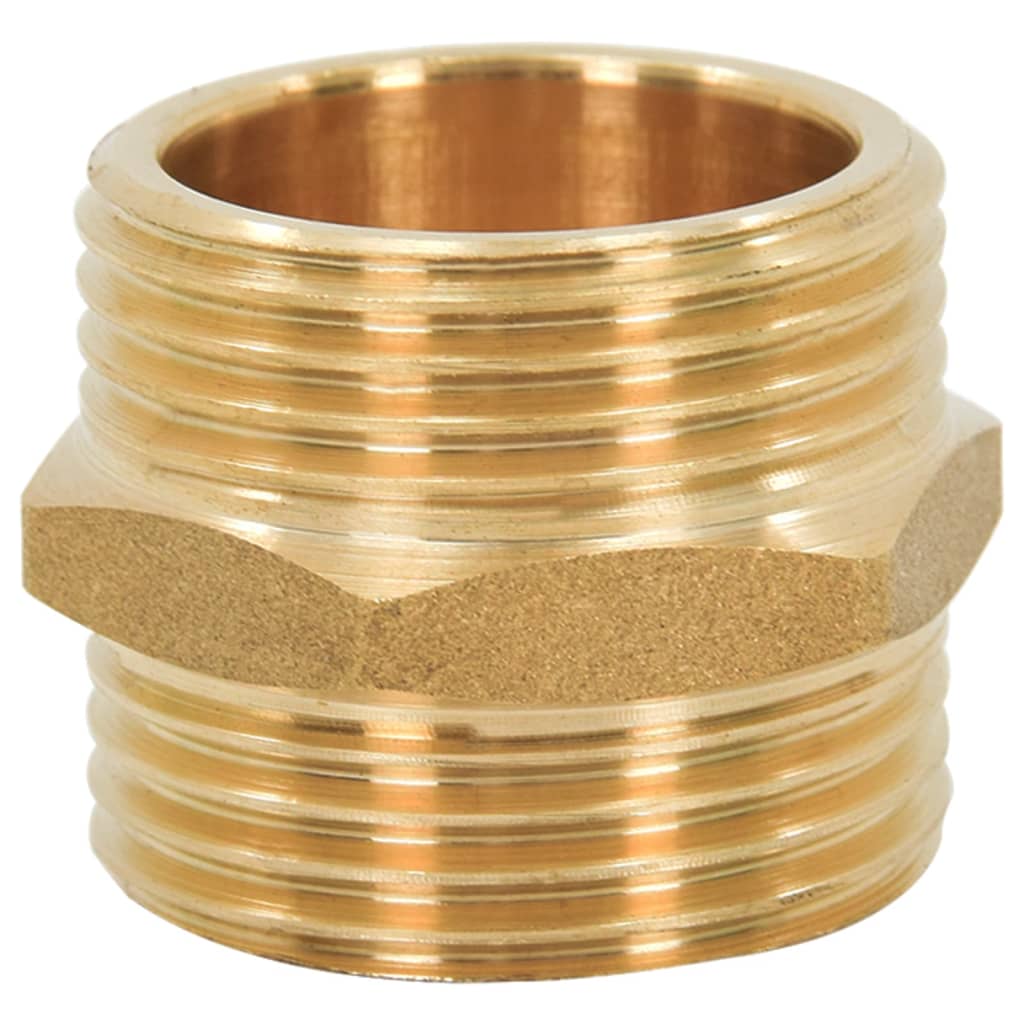 Saugschlauch mit Messing-Anschlüssen Schwarz 1,1" 10 m PVC