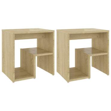 vidaXL Tables de chevet 2 pcs Chêne Sonoma 40x30x40 cm Bois d'ingénierie