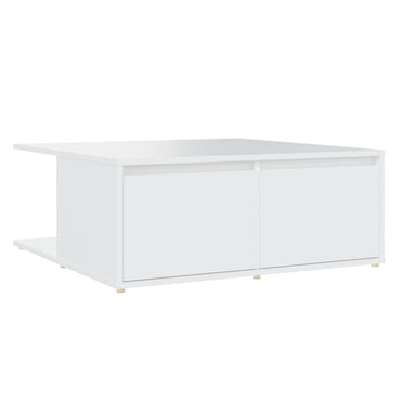 vidaXL Couchtisch Weiß 80x80x31 cm Holzwerkstoff