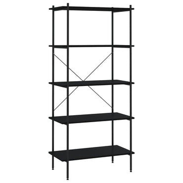 vidaXL Étagère à 5 niveaux noire 80x40x163 cm