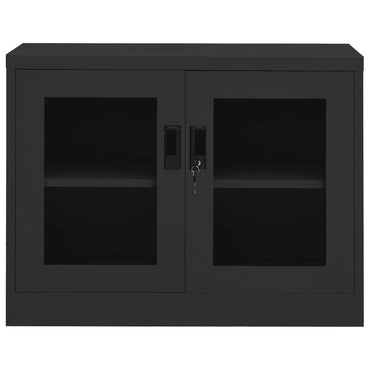 vidaXL Armoire de bureau anthracite 90x40x70 cm acier