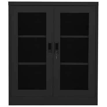 vidaXL Büroschrank Anthrazit 90x40x105 cm Stahl