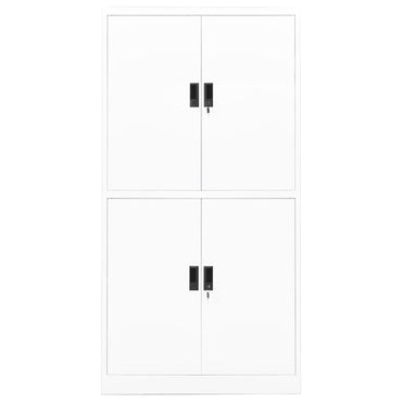vidaXL Büroschrank Weiß 90x40x180 cm Stahl