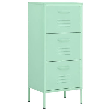 vidaXL Lagerschrank Minzgrün 42,5x35x101,5 cm Stahl
