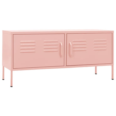 vidaXL TV-Schrank Rosa 105x35x50 cm Stahl