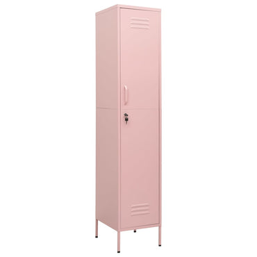 vidaXL Schließfachschrank Rosa 35x46x180 cm Stahl
