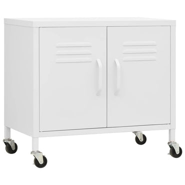 vidaXL Lagerschrank Weiß 60x35x56 cm Stahl