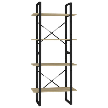 vidaXL Bibliothèque 4 étagères Chêne sonoma 60x30x140 cm Bois d'ingénierie